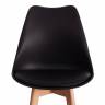 Стул барный TULIP BAR (mod. C1014H-1) / 1 шт. в упаковке пластик/дерево, 42 х 47,5 х 104 см, Black (Черный) 3010/ натуральный Black (Черный) 3010/ натуральный пластик/дерево