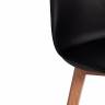 Стул барный TULIP BAR (mod. C1014H-1) / 1 шт. в упаковке пластик/дерево, 42 х 47,5 х 104 см, Black (Черный) 3010/ натуральный Black (Черный) 3010/ натуральный пластик/дерево