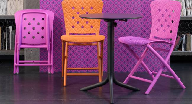 Подстолье металлическое складное Flute антрацит 590х510х730 мм