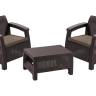 Комплект мебели Корфу Уикенд (Corfu Weekend) коричневый