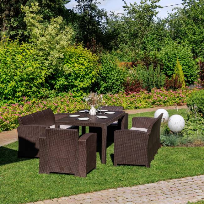Комплект мебели GRAND LANA DINING XL коричневый