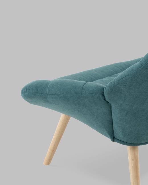 Кресло Олби Страйпс тёмно-бирюзовый