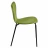 Стул Seven Style светло-зеленый велюр, чёрные ножки
