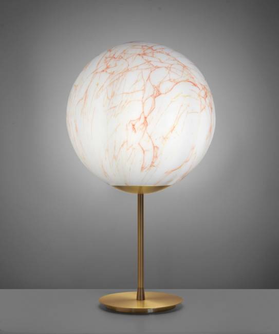 Светильник пластиковый настольный Mineral Stand Lighting белый, красный Ø400х750 мм