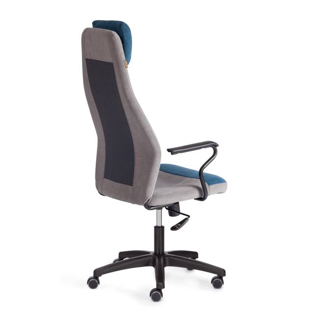 Кресло AVIATOR флок, ткань , синий/серый/серый, 32/29/W-12 синий/серый/серый флок, ткань