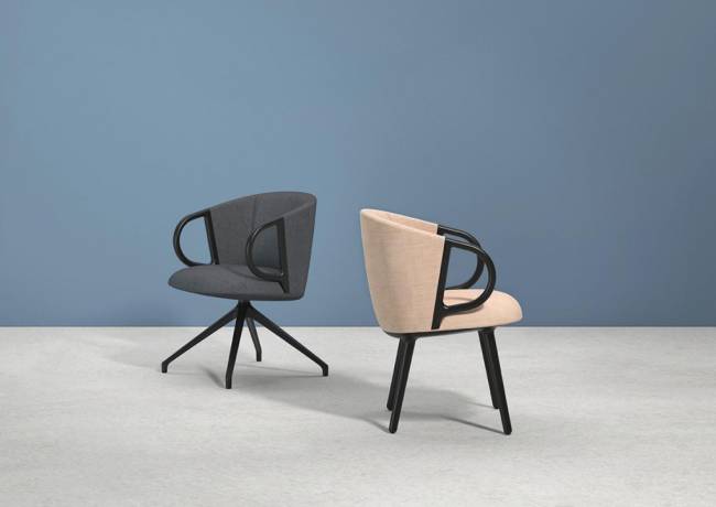 Кресло с обивкой Cucaracha Slim BL 590х590х780 мм