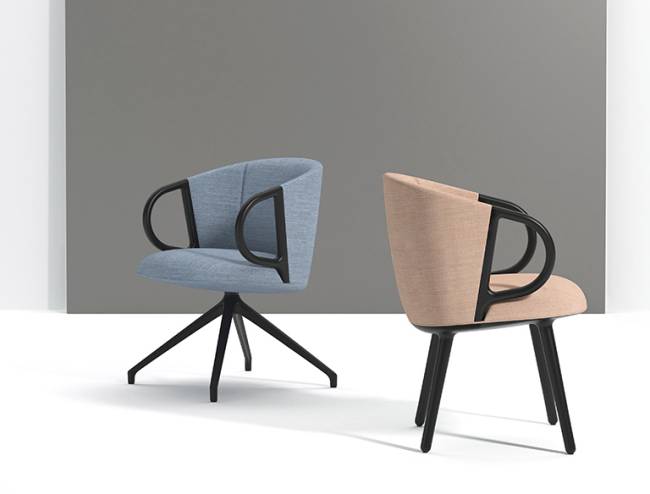 Кресло с обивкой Cucaracha Slim BL 590х590х780 мм