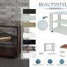 Стол журнальный BeautyStyle 5 сонома/стекло черное