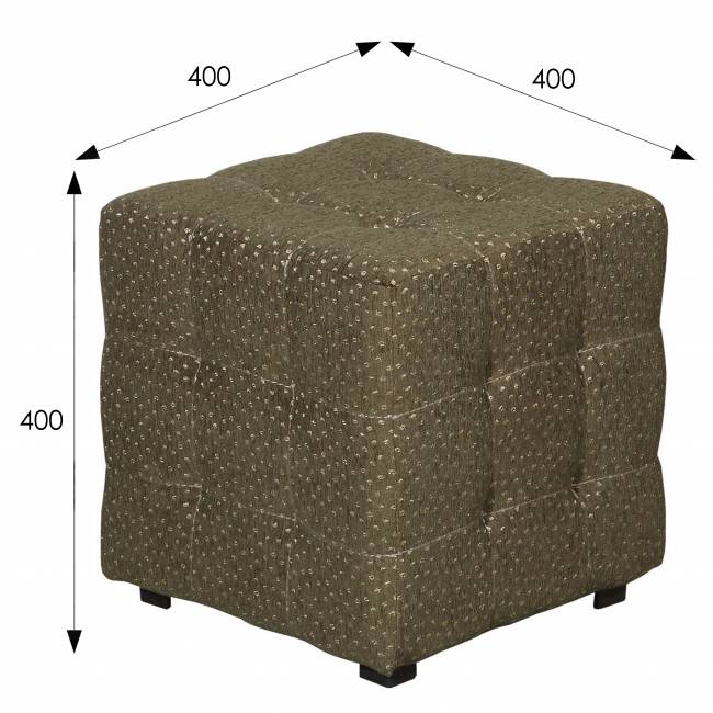 Банкетка BeautyStyle 6, модель 400 ткань оливковый