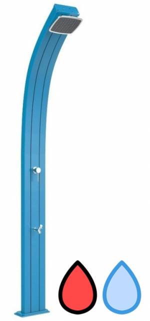 Душ уличный Spring A 125 голубой 260х120х2240 мм