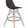 Стул барный DOBRIN DSW BAR, ножки светлый бук, цвет тёмно-серый (GR-04)