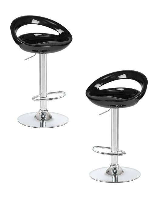 Набор 2 шт Стул барный DOBRIN DISCO, чёрный