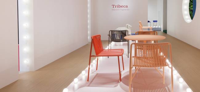 Стул металлический Tribeca белый 535х540х765 мм