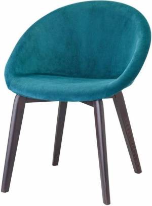 Кресло с обивкой Scab Design, Natural Giulia Pop венге, морская волна