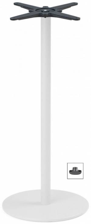 Подстолье металлическое барное Tiffany белый Ø450х1090 мм