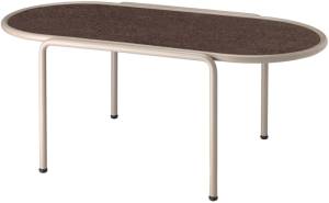 Столик кофейный металлический Dress Code тортора, черный 770х400х300 мм