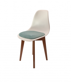 Стул Сашш орех /белый, бирюза