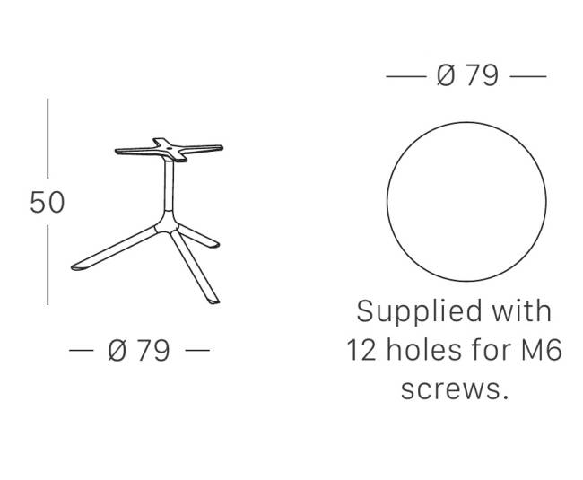 Столик ламинированный кофейный Tripe Maxi тортора, каменный Ø800х510 мм