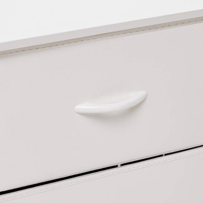 Комод Leset Линкс с ящиком и полкой (к/з), Каркас Белый, ящики Белые Белый Белый Комод Leset Линкс с ящиком и полкой (к/з), Каркас Белый, ящики Белые Белый Белый
