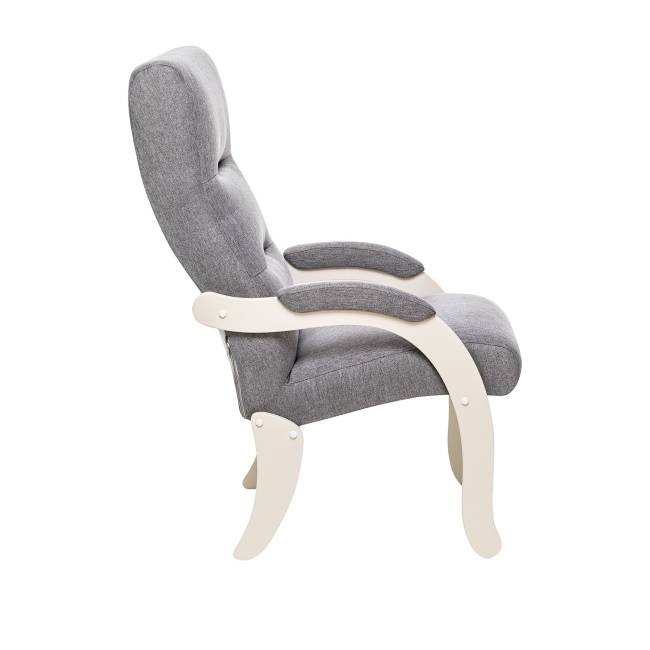 Кресло Leset Дэми Слоновая кость Malmo 90 (серый)