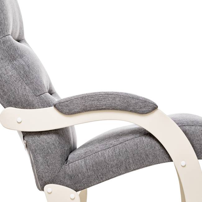 Кресло Leset Дэми Слоновая кость Malmo 90 (серый)