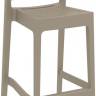 Стул пластиковый барный Ares Bar 75 бежевый 450х510х1080 мм Стул пластиковый барный Ares Bar 75 бежевый 450х510х1080 мм