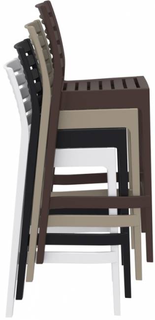Стул пластиковый барный Ares Bar 75 бежевый 450х510х1080 мм Стул пластиковый барный Ares Bar 75 бежевый 450х510х1080 мм