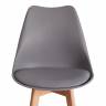 Стул барный TULIP BAR (mod. C1014H-1) / 1 шт. в упаковке пластик/дерево, 42 х 47,5 х 104 см, Grey (серый) 92717 / натуральный Grey (серый) 92717 / натуральный пластик/дерево