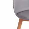 Стул барный TULIP BAR (mod. C1014H-1) / 1 шт. в упаковке пластик/дерево, 42 х 47,5 х 104 см, Grey (серый) 92717 / натуральный Grey (серый) 92717 / натуральный пластик/дерево