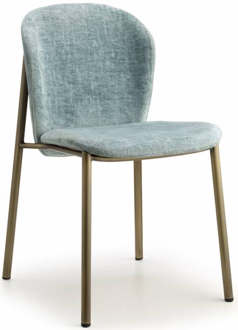 Стул с обивкой Finn винтажная бронза, светло-зеленый 480х530х780 мм