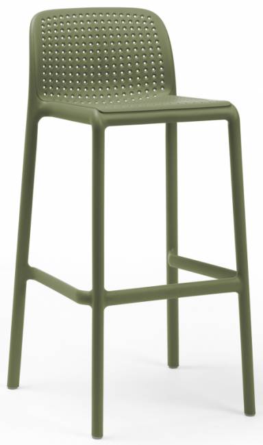Стул пластиковый барный Lido агава 490х510х970 мм