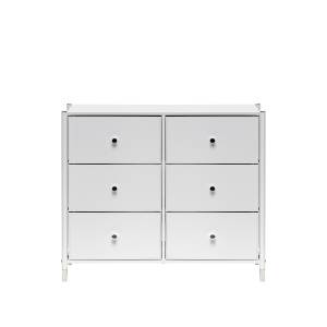 Комод Leset Нирита/Хайди, 6 ящиков, Белый Белый Белый