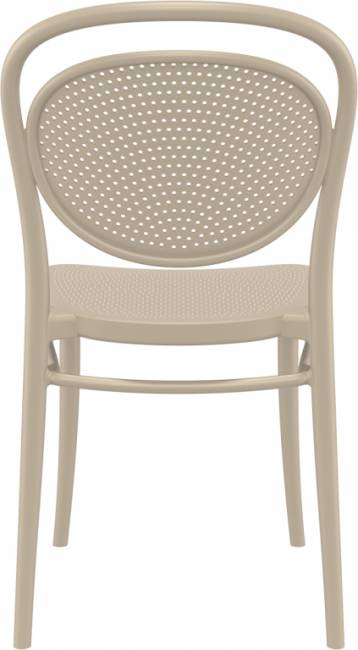 Стул пластиковый Marcel бежевый 450х520х850 мм