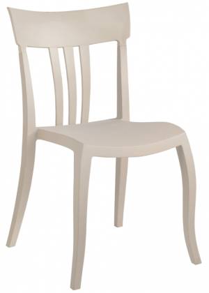Стул пластиковый Trio-S песочный 490х550х840 мм
