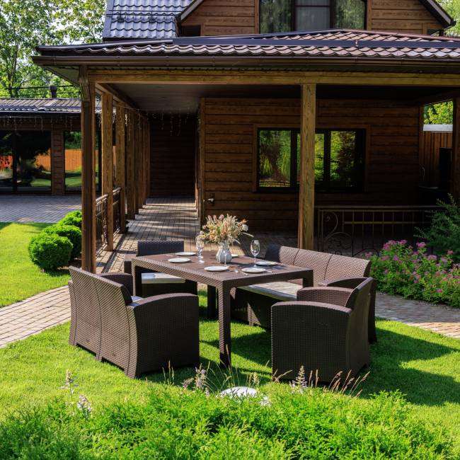 Обеденный комплект GRAND LANA LUX DINING L коричневый