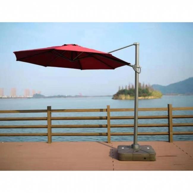 Зонт для кафе "AFM-300DR", круглый, бордовый