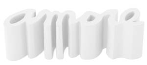 Скамья пластиковая дизайнерская Amore Standard молочный белый 1450х380х450 мм