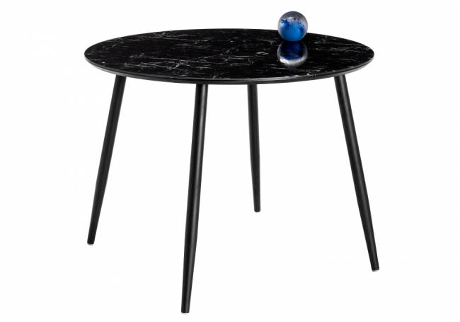 Кловис вставка стекло черный мрамор / черный