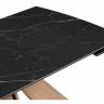 Керамический стол Шаннон 180(240)х90х79 черный мрамор / дуб монтана