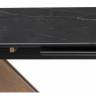 Керамический стол Шаннон 180(240)х90х79 черный мрамор / дуб монтана