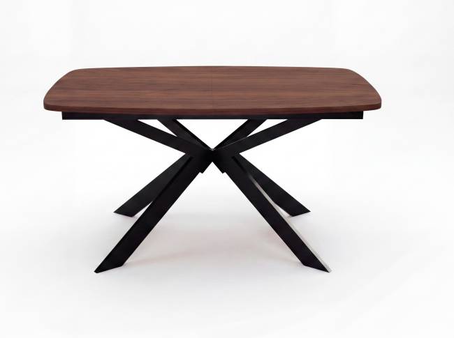 Стол DikLine B140 Итальянский орех Вармия/ опоры черные