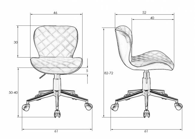Офисное кресло для персонала DOBRIN RORY, красно-чёрный