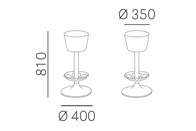 Табурет барный с обивкой Dream Ø350х810 мм Табурет барный с обивкой Dream Ø350х810 мм