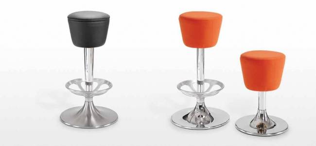 Табурет барный с обивкой Dream Ø350х810 мм Табурет барный с обивкой Dream Ø350х810 мм