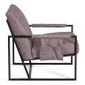 Кресло Charli LUX/Чарли Люкс велюр/букле, vt шейп какао, 70х80х82см какао велюр/букле