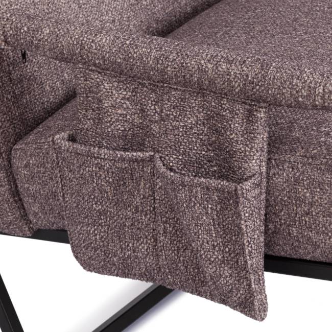 Кресло Charli LUX/Чарли Люкс велюр/букле, vt шейп какао, 70х80х82см какао велюр/букле