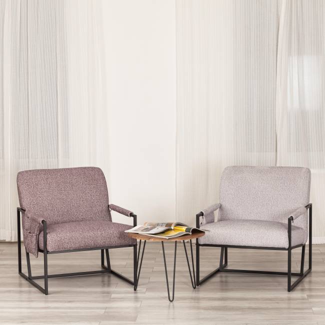 Кресло Charli LUX/Чарли Люкс велюр/букле, vt шейп какао, 70х80х82см какао велюр/букле