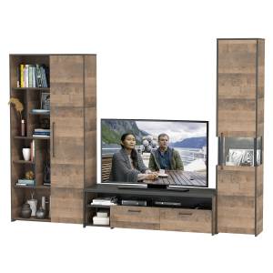 Гостиная-лофт серии Трувор № 20 цвет дуб гранж песочный/интра