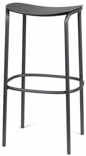 Табурет металлический барный Trick антрацит 350х350х750 мм