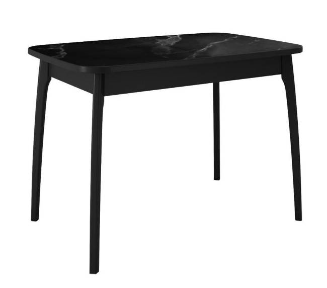 Стол DikLine MK15 Керамика Черный мрамор/подстолье черное/опоры черные